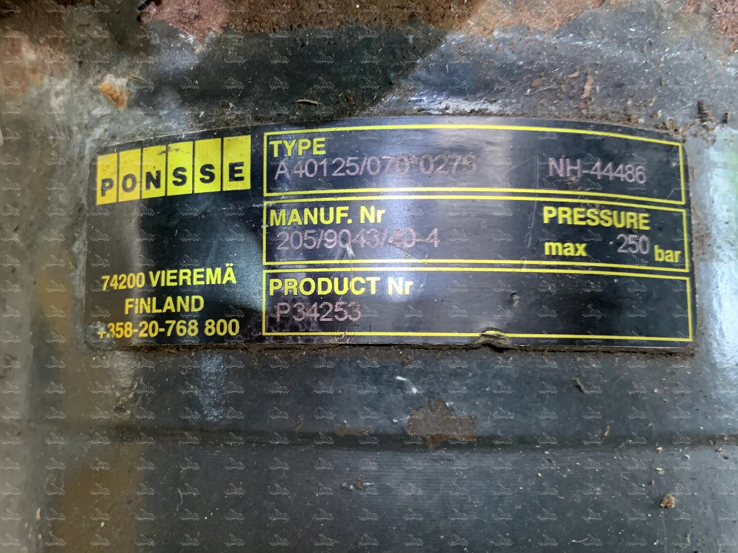 Steering lifting cylinder hydraulic cylinder Tilt cylinder Ponsse Harvester Ergo 8W