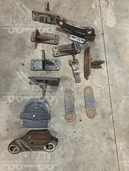 Various mounting brackets for Ponsse