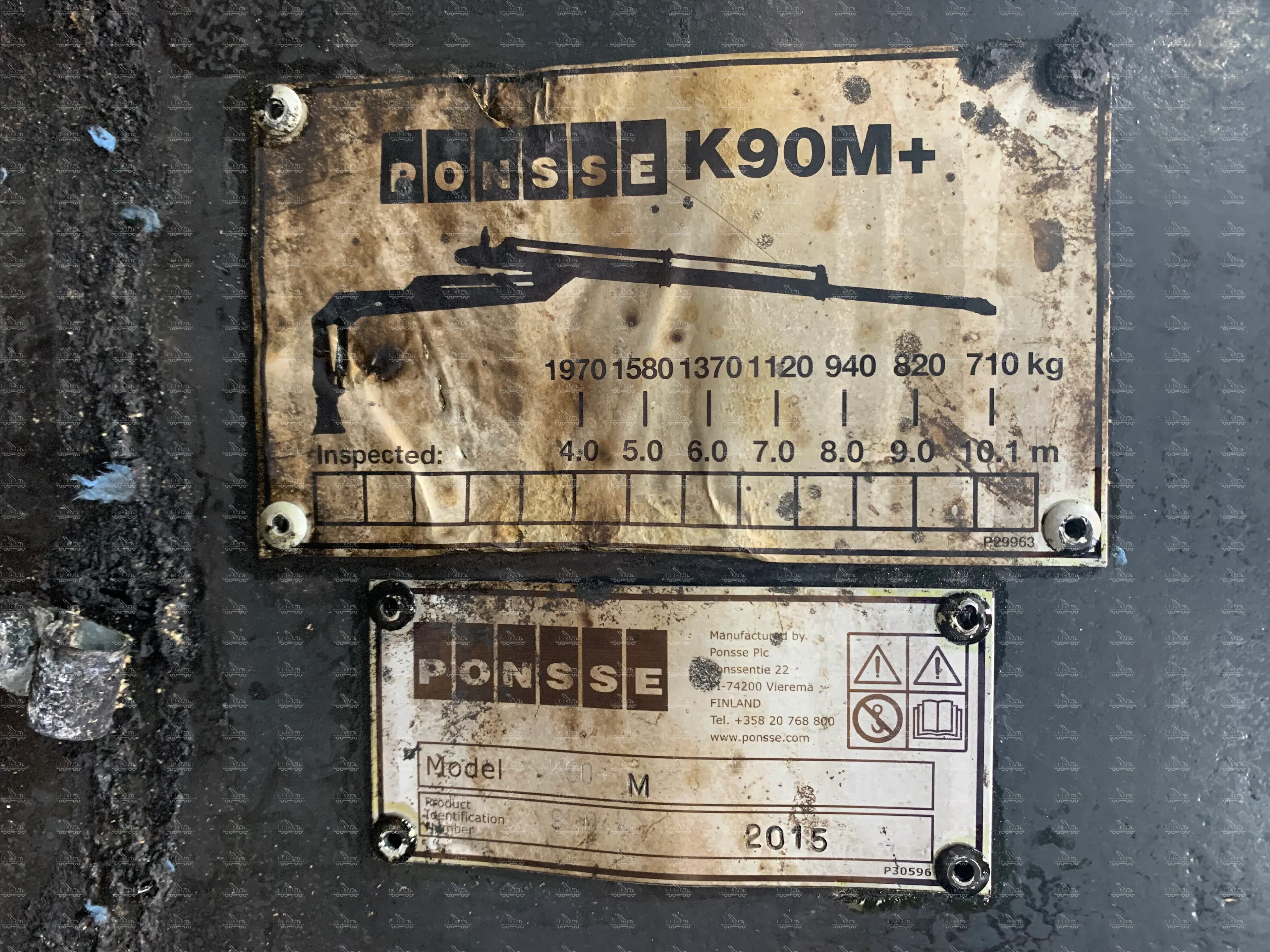 Поворотный механизм с колонной Ponsse K90M+