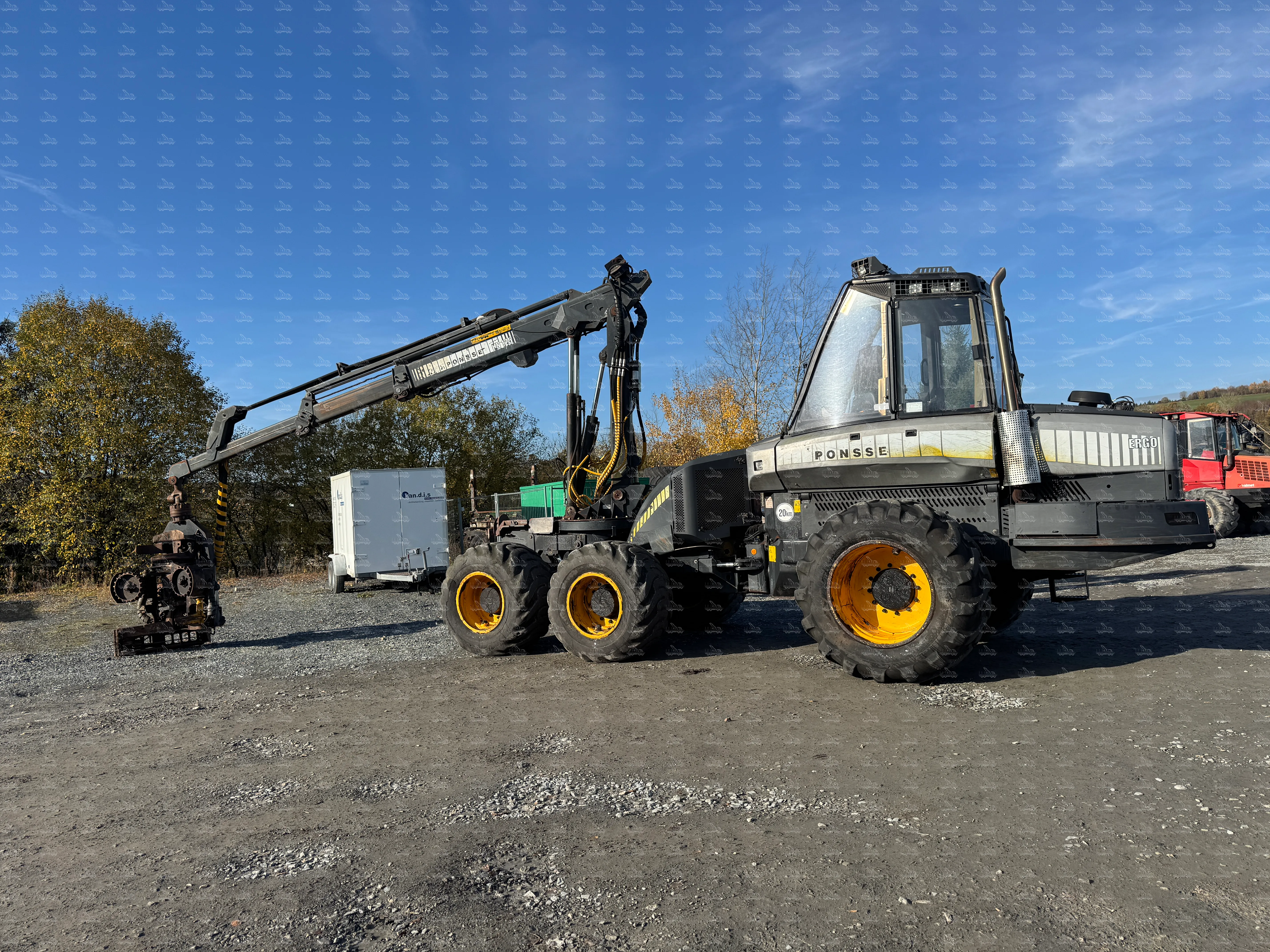 Ponsse Ergo 6W, year of manufacture 2007, harvester with saw unit H73 and crane HN125