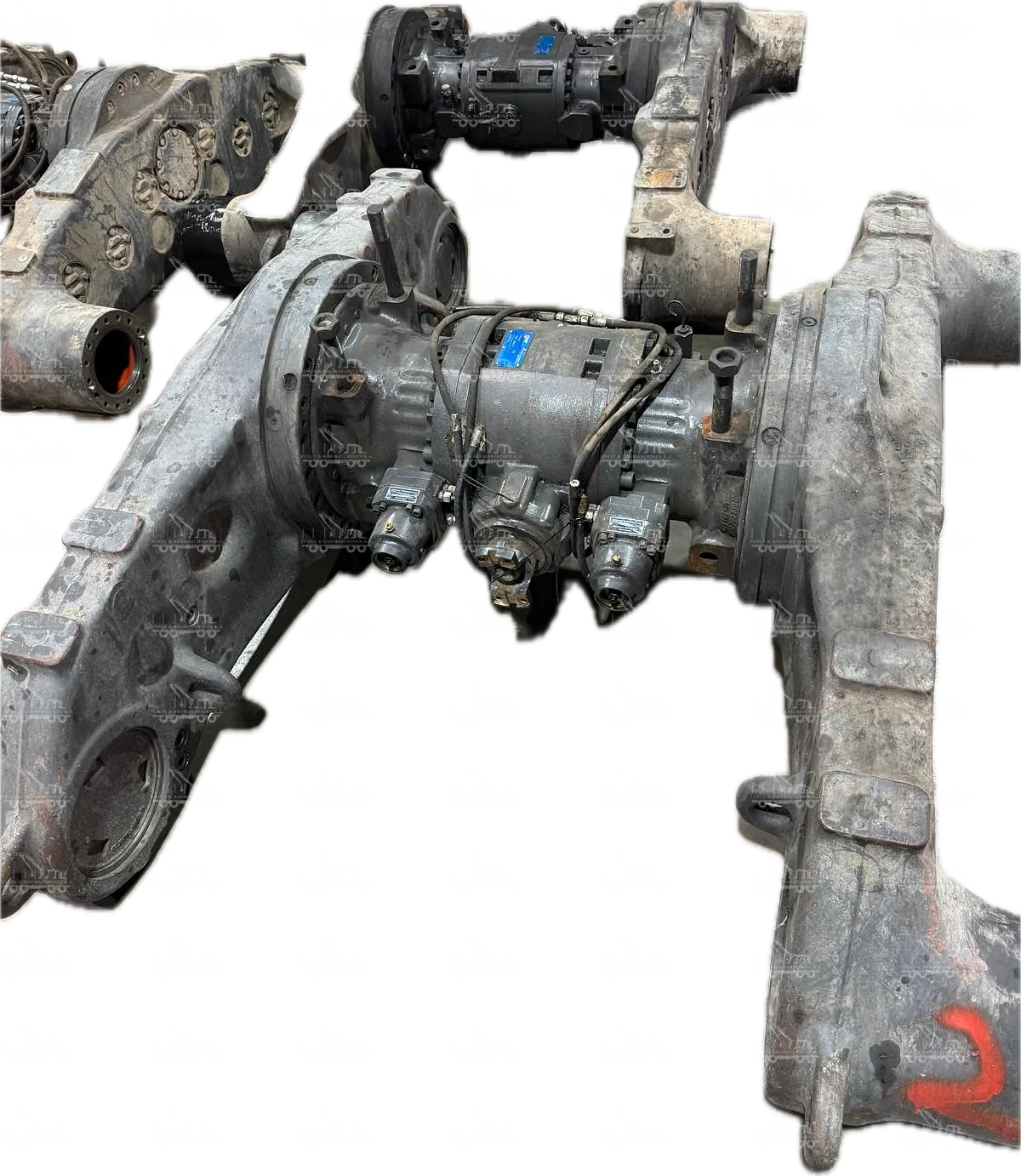 Bogie axles, complete or in individual parts