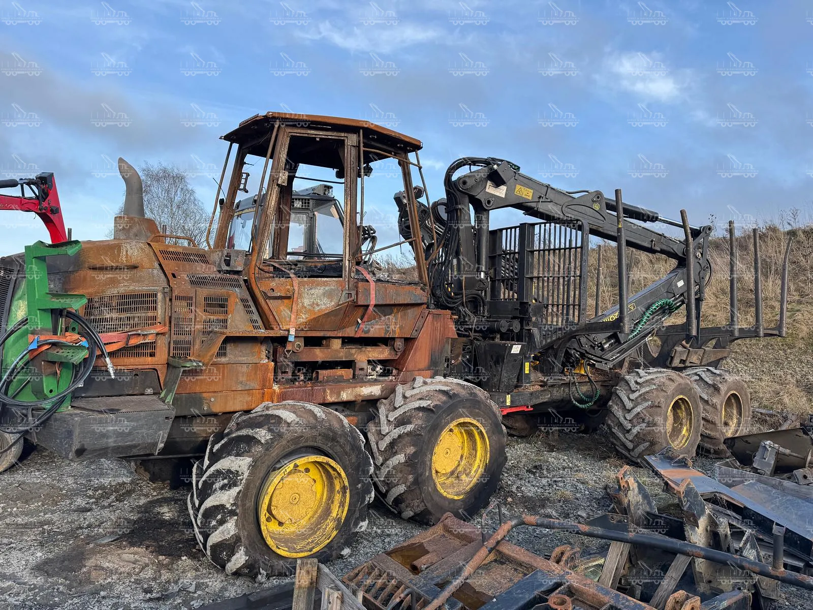 John Deere 1210G with CF7 crane