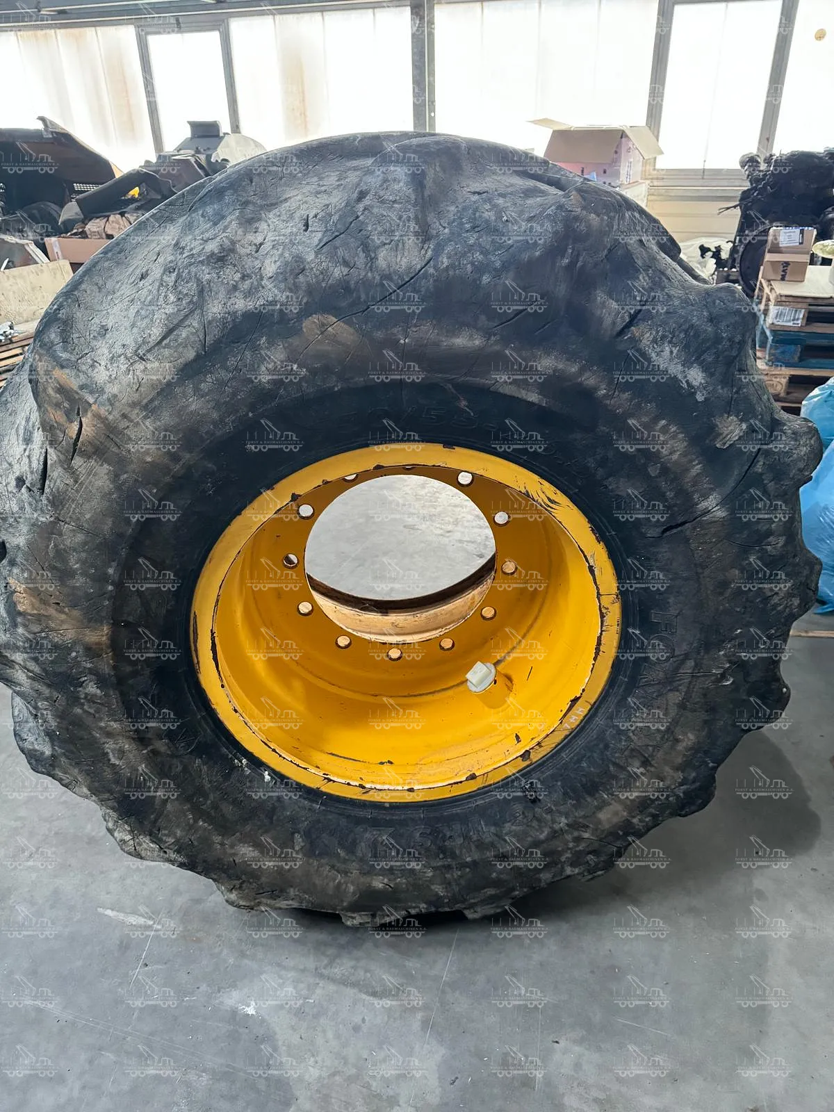 Complete wheels rims with tires for Ponsse Bear
