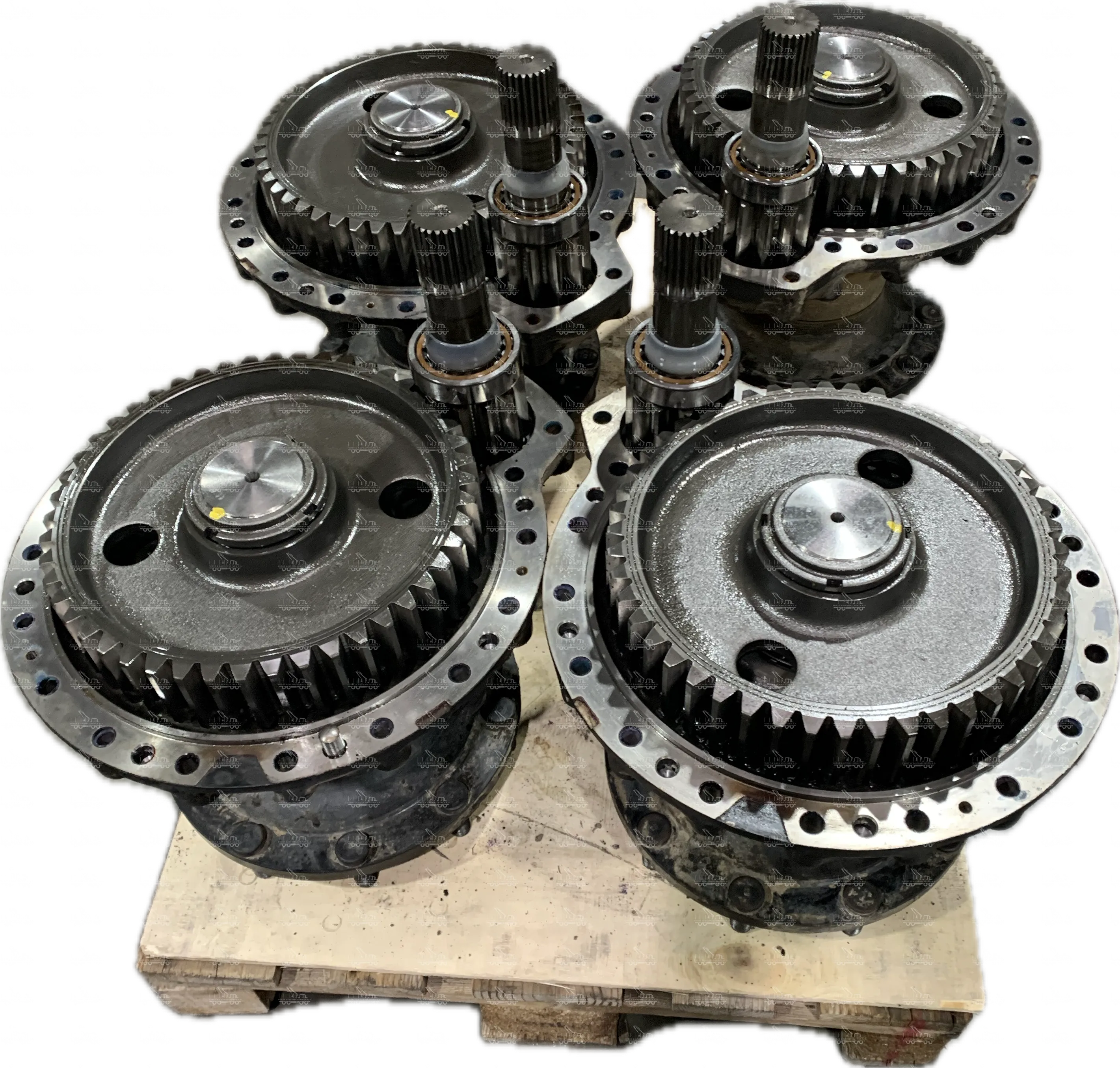 Bogie axles, complete or in individual parts