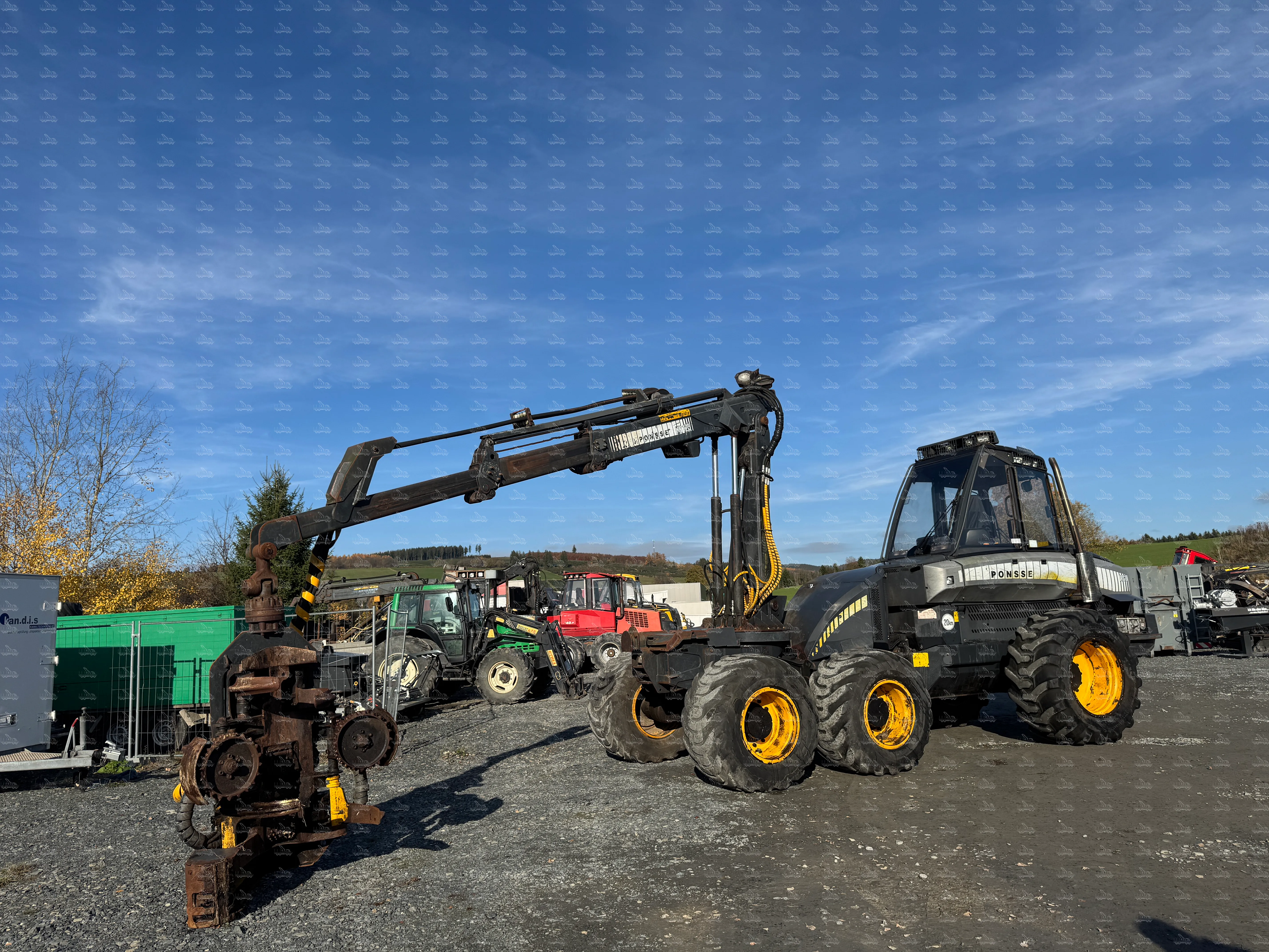 Ponsse Ergo 6W, year of manufacture 2007, harvester with saw unit H73 and crane HN125