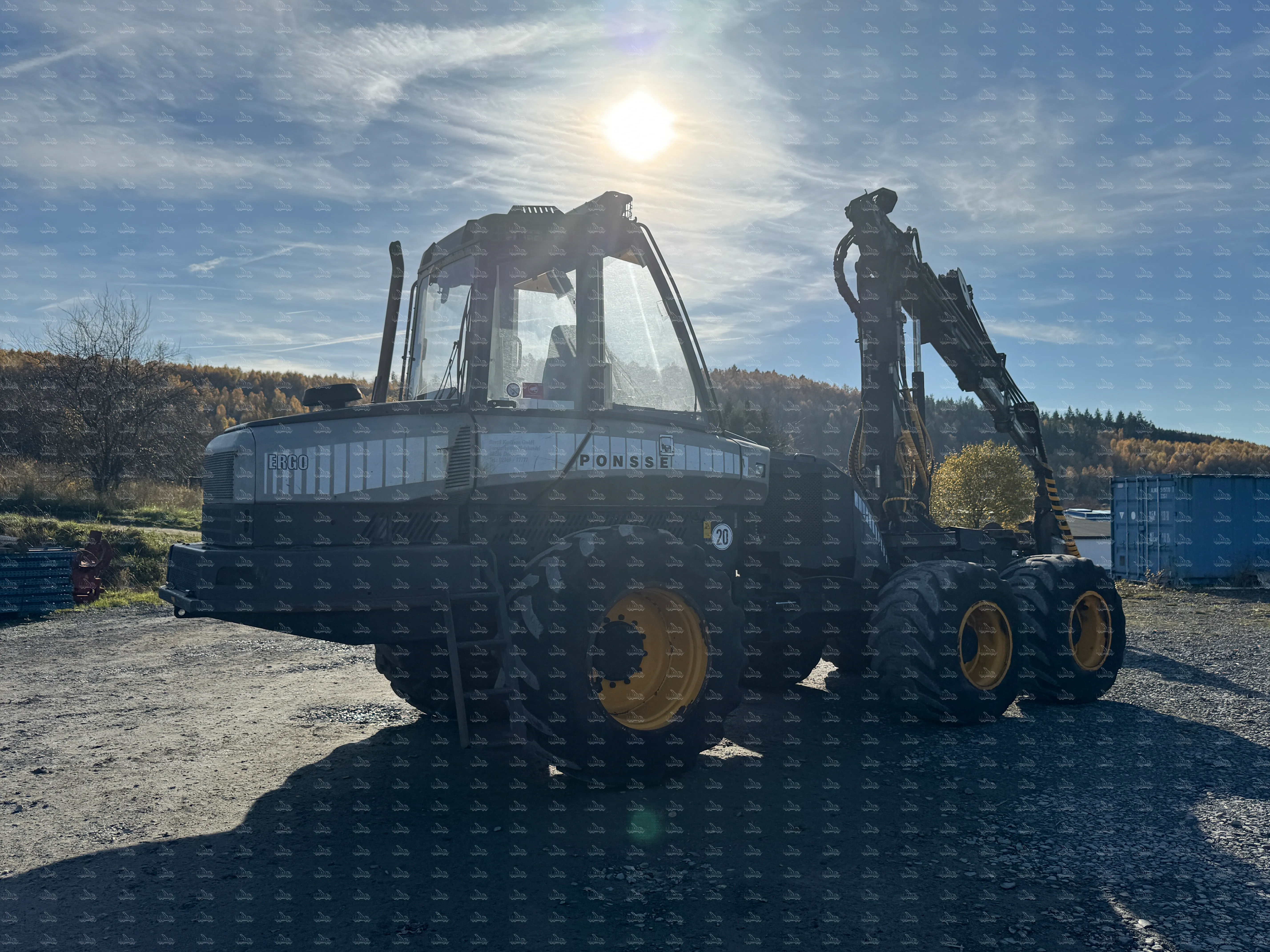 Ponsse Ergo 6W, year of manufacture 2007, harvester with saw unit H73 and crane HN125