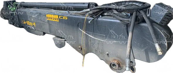 Luffing arm boom for Ponsse C6 crane