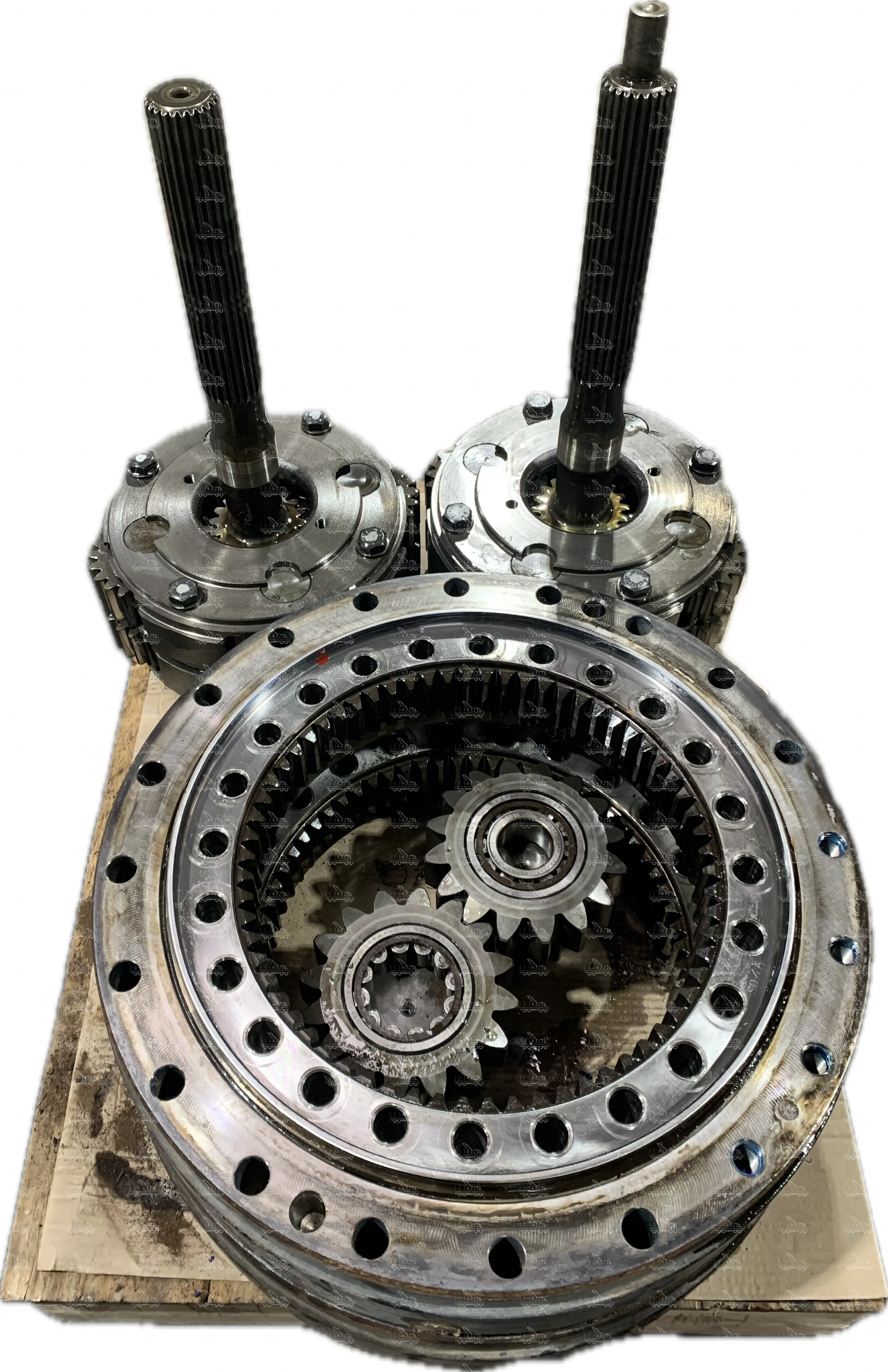 Bogie axles, complete or in individual parts