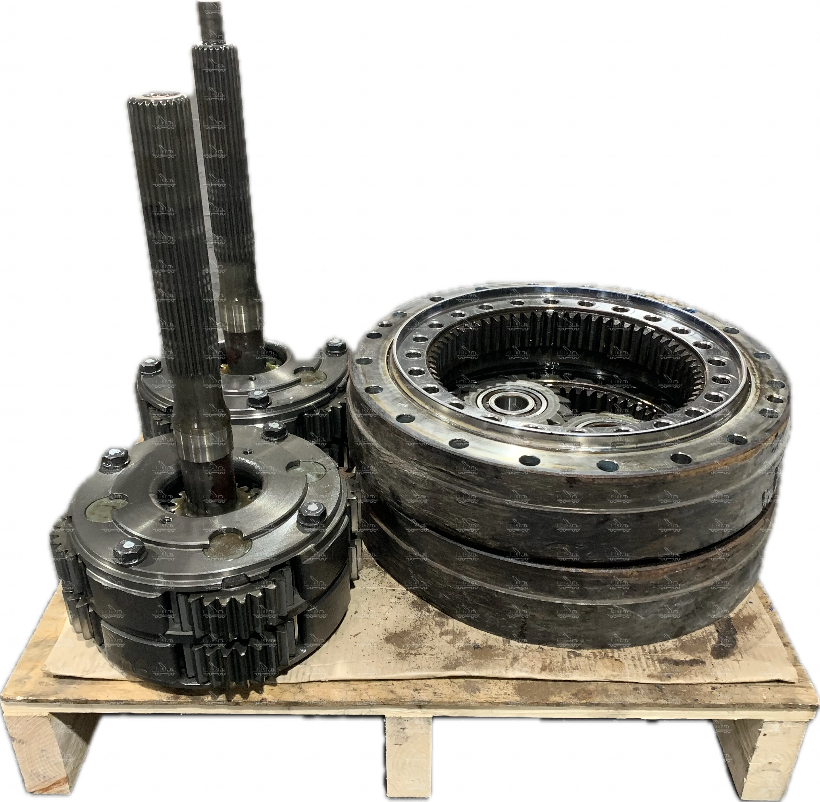 Bogie axles, complete or in individual parts