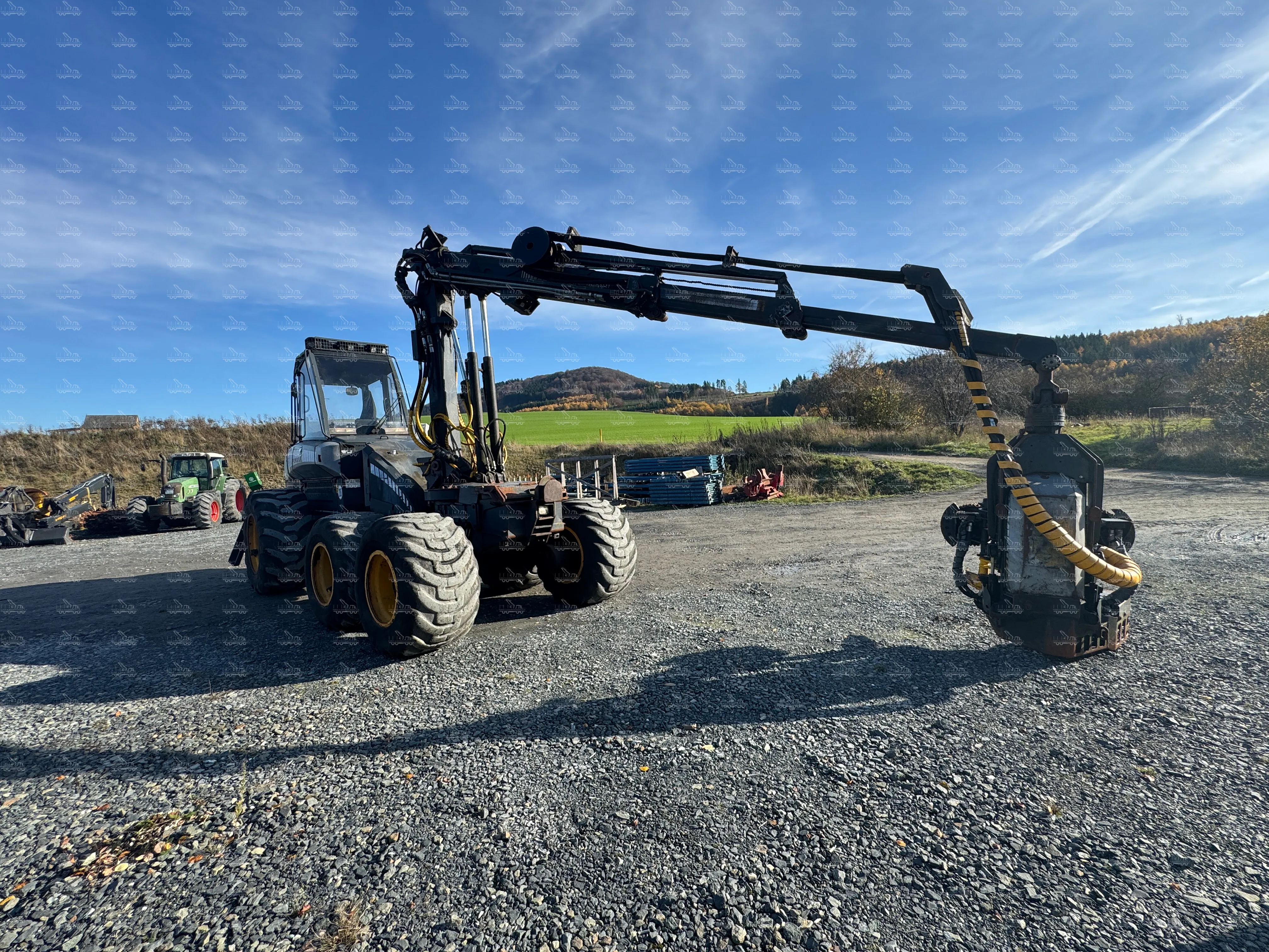 Ponsse Ergo 6W, year of manufacture 2007, harvester with saw unit H73 and crane HN125